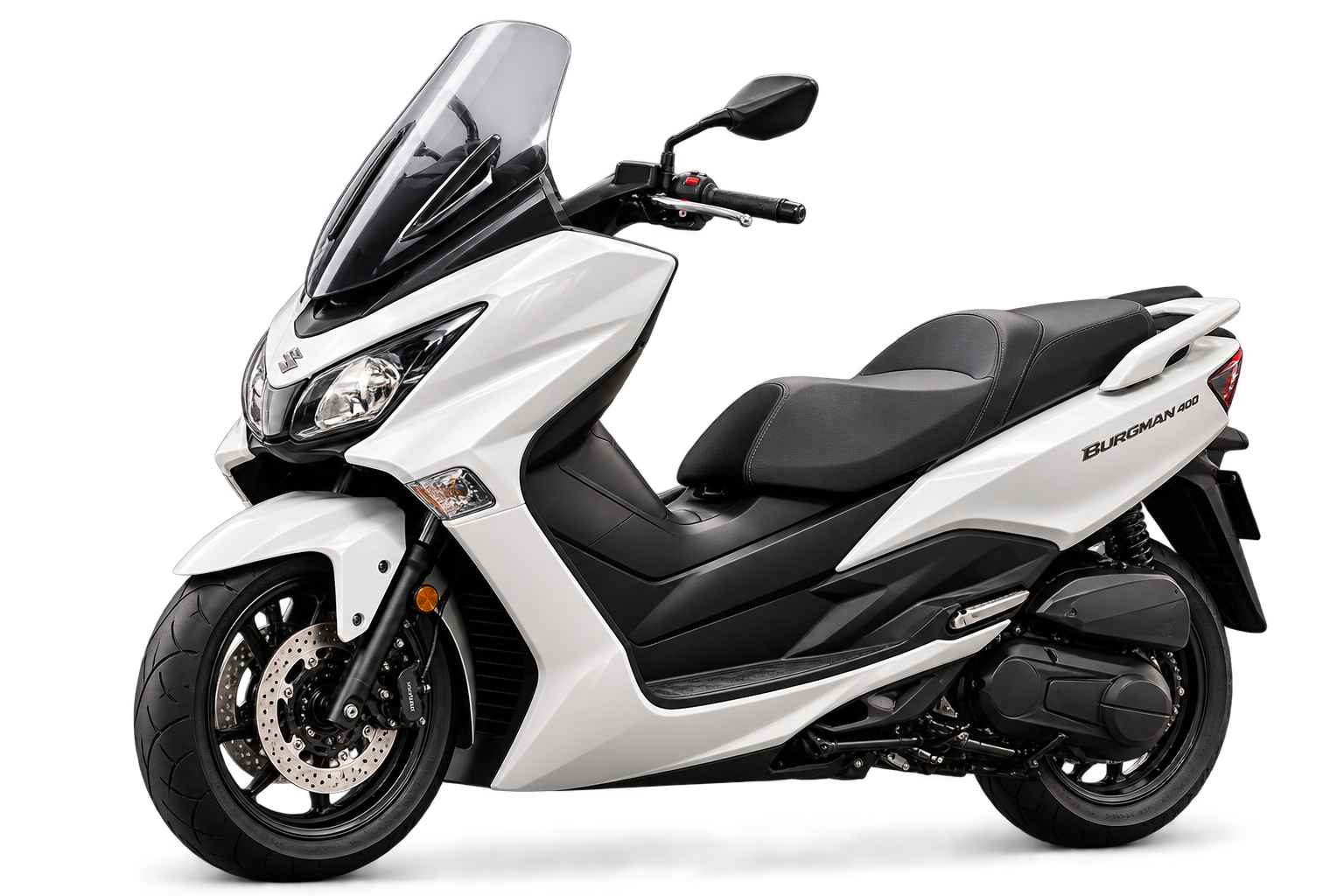 Suzuki Burgman i bardhë, pamje prezantuese